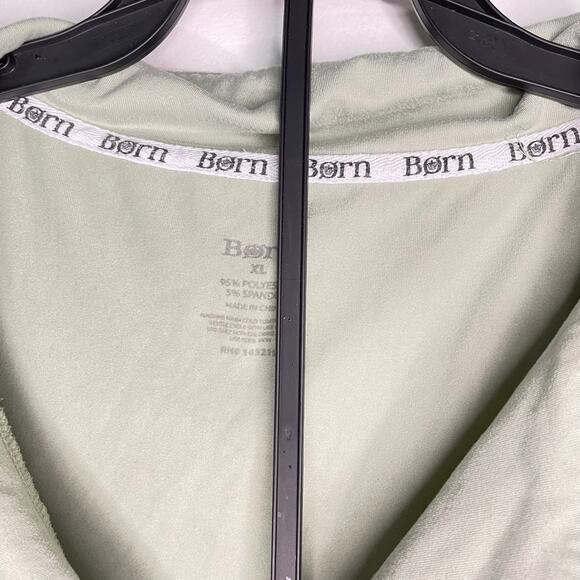 Born sage Modal Notch Collar Pajamas - Short Sleeve - Picture 4 of 8